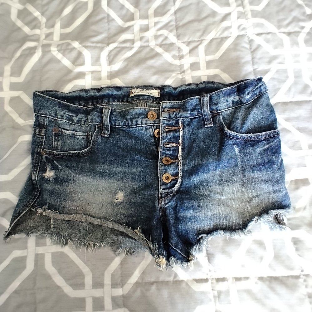 Free People Distressed Cut Offs